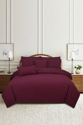 Tawny Port T-150 Seersucker Quilt Cover Set